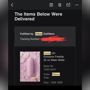 Owala UO Exclusive 32 oz Ribbon Toile Purple Pink Flower Bow Limited Edition NWT